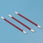 Lint Free Double Ended Non-Reusable Cleanroom Dacron Polyester Swab With Red PP Stick