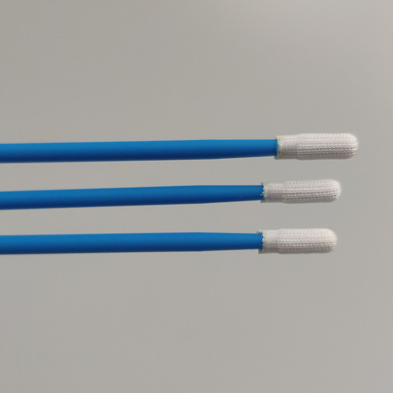 TX743 Blue Handle Thermally Bonded Polyester Fiber Cleaning Swab Disposable
