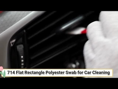 714 Без линты Плоский квадратный Дакрон Уборная палочка Уборка автомобилей Полиэстерный мазок для чистой комнаты
