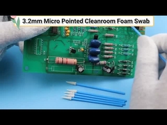 Промышленные хлопчатобумажные тряпки с острыми кончиками для полупроводников