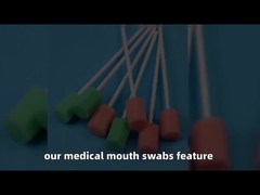 Гексагонная губка с одноразовым стерильным промывкой для очистки полости рта