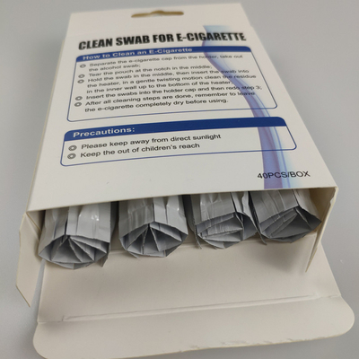 Заполненные алкоголем Qtips хлопка пробирки хлопка 2 главные для IQOS очищают