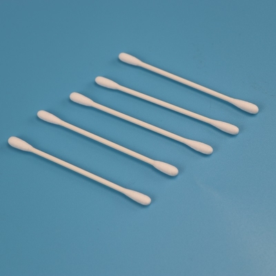 Пробирка бутона хлопка Qtips круглой головки Biodegradable бумажной ручки двойная для чистой комнаты