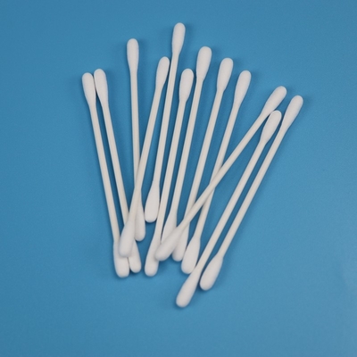 Пробирка бутона хлопка Qtips круглой головки Biodegradable бумажной ручки двойная для чистой комнаты