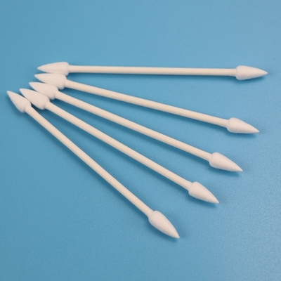 Пробирка хлопка Qtips голов дружелюбной бумажной ручки Eco двойная остроконечная для чистой комнаты CA-003