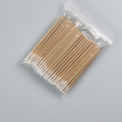 Хлопок чистой комнаты пробирки хлопка деревянной ручки остроконечный Biodegradable отпочковывается для промышленного