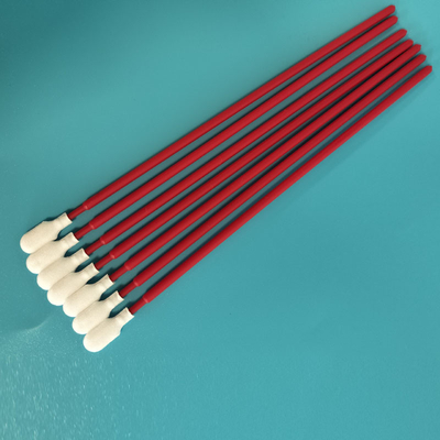 TX761 Неабразивный Красный PP Stick Paddle Head Полиэстерные мазки для очистки ПКБ для чистой комнаты