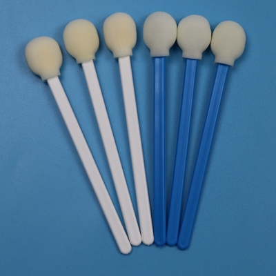 Одноразовый белый PP Stick Round Sponge Stick Medical Lollipop Foam Swab Applicator