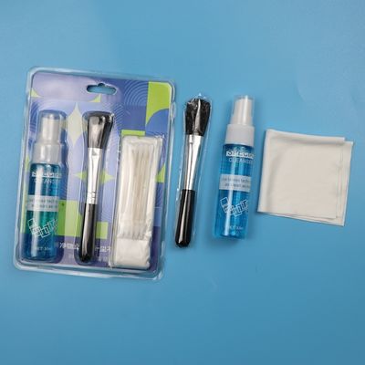 4 в 1 портативные микроволоконные чистящие салфетки Уборщик экрана Компьютерный линзовый чистящий комплект с раствором