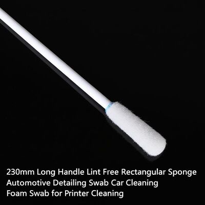 230mm Long Handle Lint Free Rectangular Sponge Automotive Detailing Swab Car Cleaning Foam Swab for Printer Cleaning (Двухдюймовая губка для автомобильной очистки)