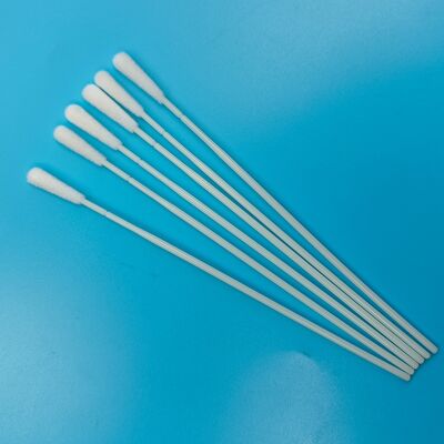 Одноразовый ABS Stick Flocked Nylon Sampling Swab Oral Swab Стерильный пробирный сборник с индивидуальной упаковкой