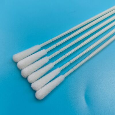 Одноразовый ABS Stick Flocked Nylon Sampling Swab Oral Swab Стерильный пробирный сборник с индивидуальной упаковкой