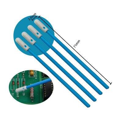 742 Безворсовая синяя ручка, 3,6 мм, прецизионная губка, тампон для чистки электроники, пенопластовый наконечник, тампон для детализации, для чистых помещений