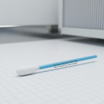 Беспылевая пенообразовательная мазка с микро-острым кончиком для электронной очистки 76 мм длиной