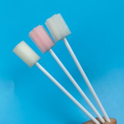 Individual Wrapped PP Stick Foam Tip Mouth Cleaning Swab Medical-grade Sponge Oral Care Swab Hygiene Foam Swab
