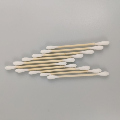 Пробирка бутона хлопка Biodegradable бамбуковой ручки ECO двойная главная в бумажной коробке