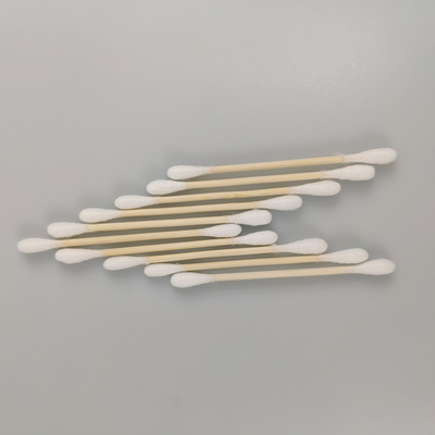 Бутоны хлопка двойных голов Biodegradable 75mm бамбуковые