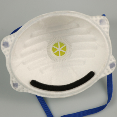 Nonwoven лицевой щиток гермошлема ткани FFP3 NR устранимый с дыша клапаном