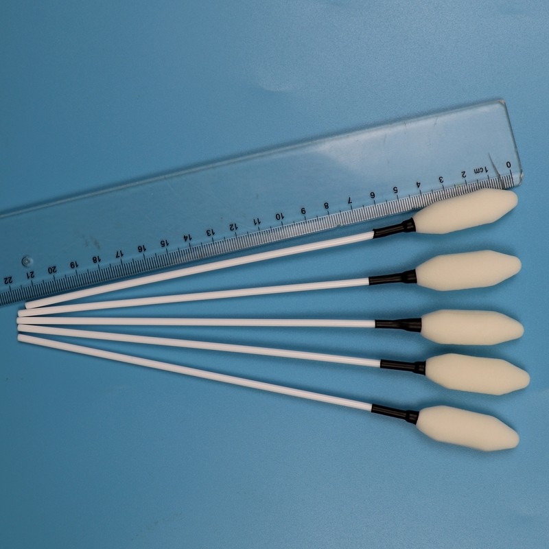 21 см длинный PP Stick Большая гребля голова Медицинская губка Stick Trocar Стирать пенообразный мазок