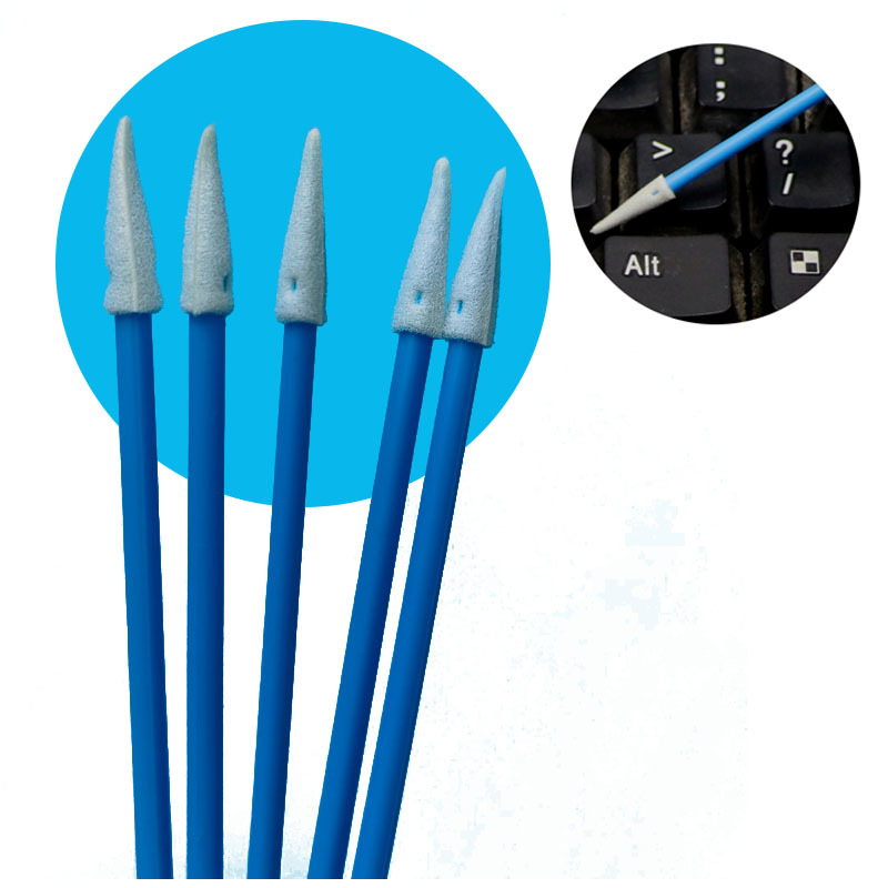 TX750 Ultra Low Lint Mini Pointed Cleanroom Sponge Detailing Swab ESD Foam Swab для высокоточной очистки