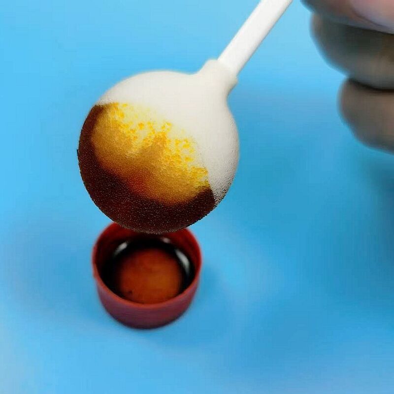 Губка для очистки ран с высокой емкостью жидкости: 105 мм ручка с большой круглой головой для эффективного управления выделениями