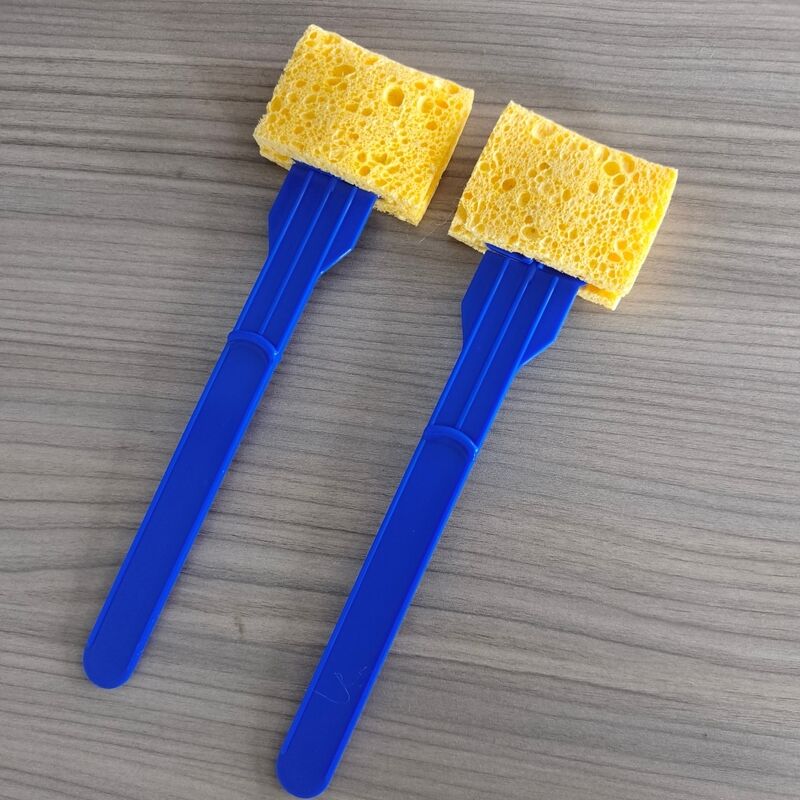 Съемный тампон из целлюлозного губчатого стержня для сбора микробных образцов, тампон для отбора проб с поверхности, тампон для экологического мониторинга для лаборатории